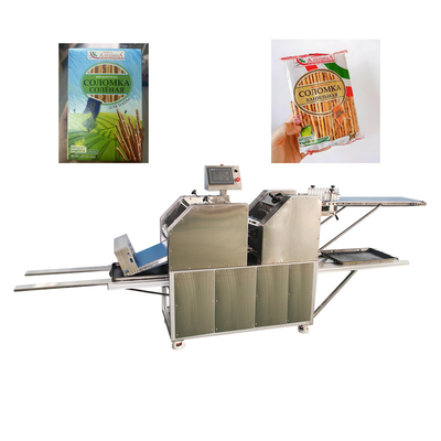 Automatic Italian Grissini Breadsticks Making Machine With Tray Arranging Machine Production Line