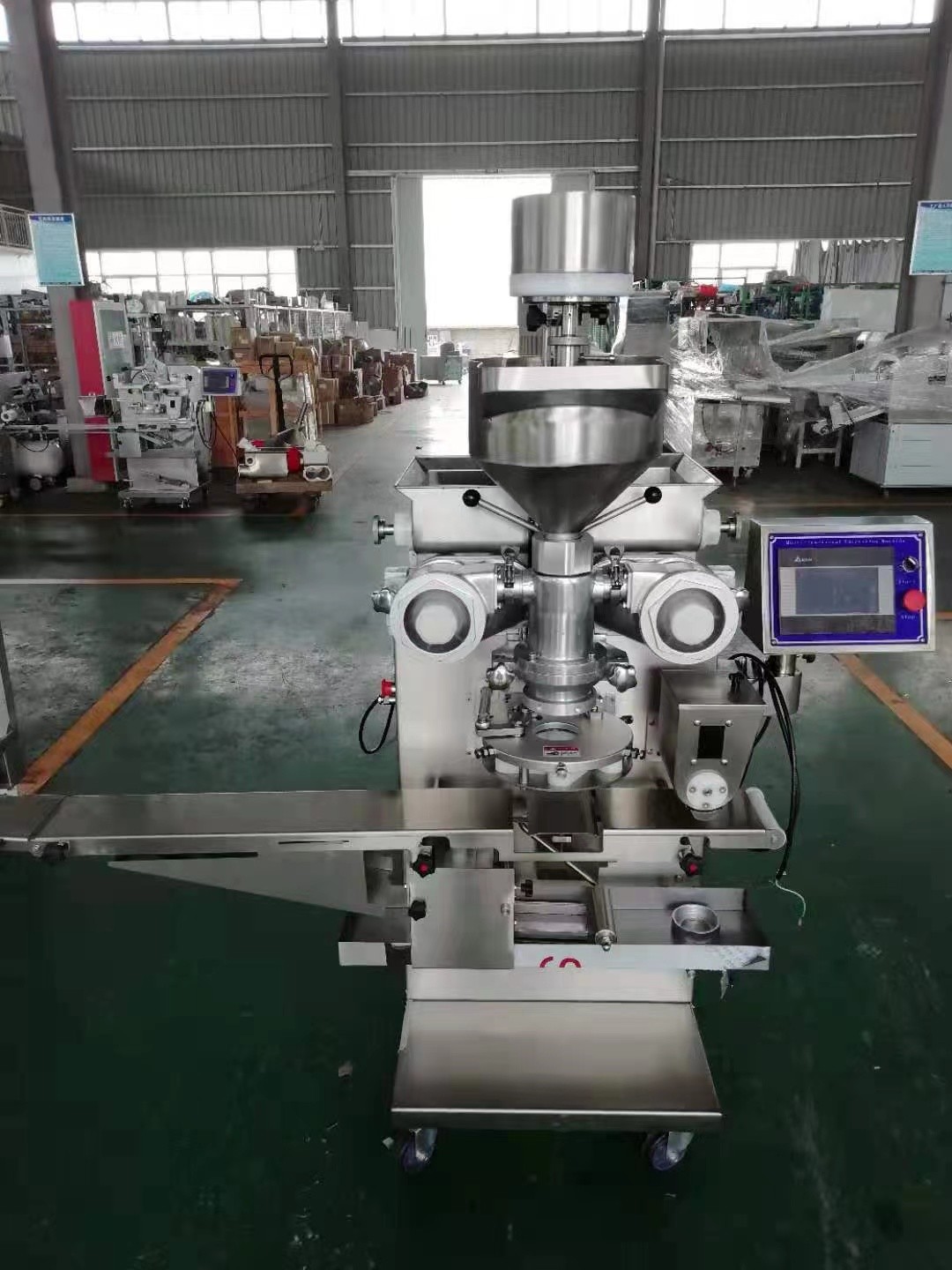 Delta PLC Automatic Date Bar Making Machine Stainless Steel Hopper